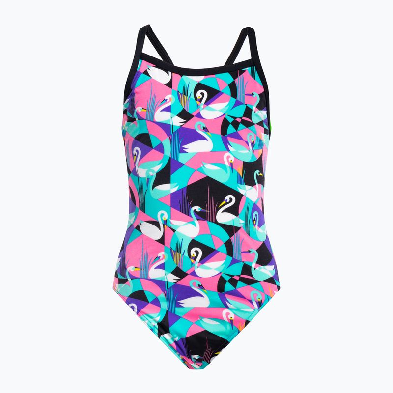 Funkita Eco Costume da bagno intero con cinturino singolo per bambini Cigno in giro
