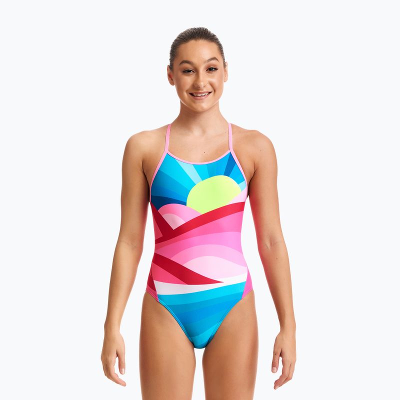 Funkita Diamond Back One Piece costume da bagno per bambini summit sunset 5