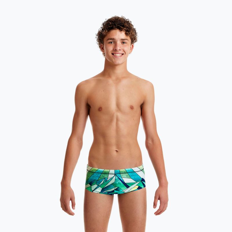 Funky Trunks Sidewinder, boxer da nuoto per bambini, grande bianco 5