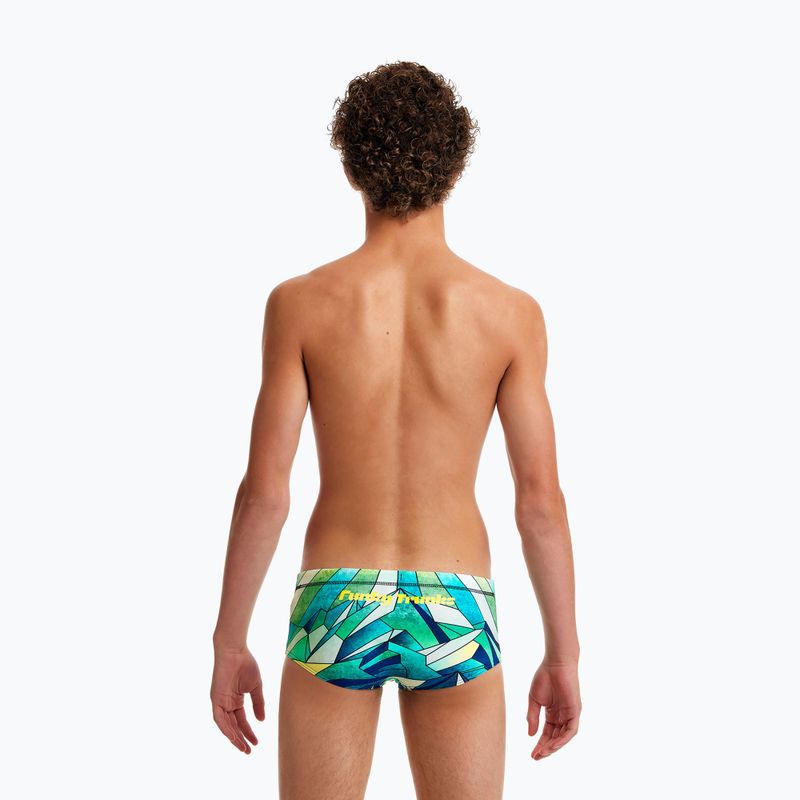 Funky Trunks Sidewinder, boxer da nuoto per bambini, grande bianco 6
