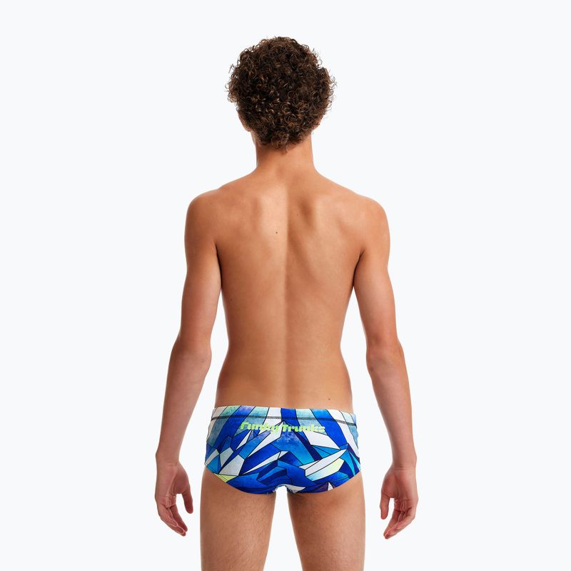 Boxer da nuoto per bambini Funky Trunks Sidewinder Trunks blue ascent 6