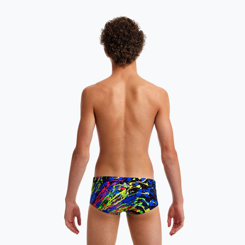 Slip da bagno per bambini Funky Trunks Sidewinder Trunks paint smash 6