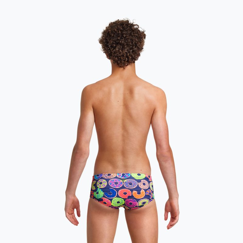 Boxer da nuoto per bambini Funky Trunks Sidewinder, ciambelle da inzuppare 6