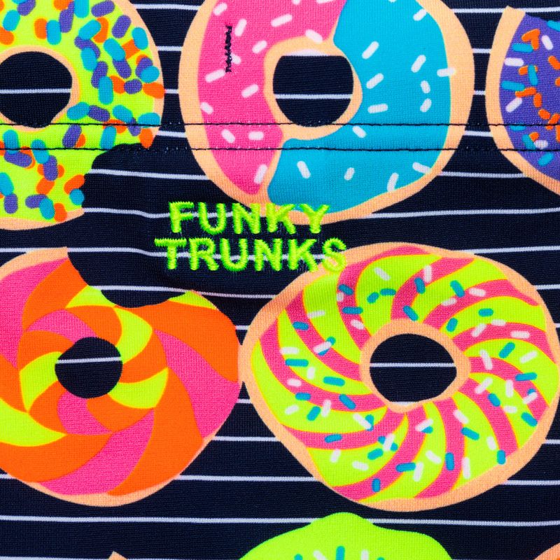 Boxer da nuoto per bambini Funky Trunks Sidewinder, ciambelle da inzuppare 3