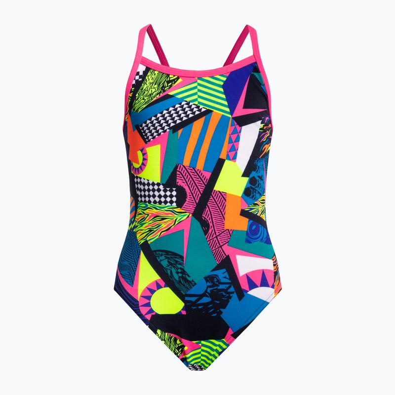 Funkita Costume da bagno intero con cinturino singolo per bambini, bel air beats