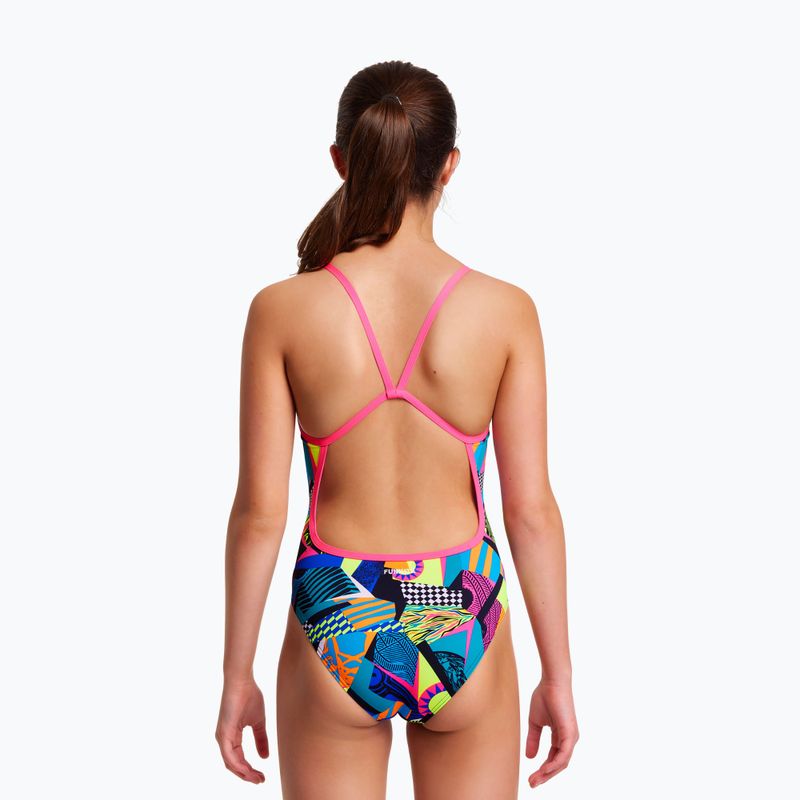 Funkita Costume da bagno intero con cinturino singolo per bambini, bel air beats 6