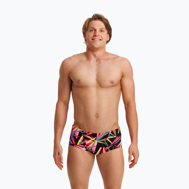 Boxer da bagno da uomo Funky Trunks Classic Trunks nero lame 4