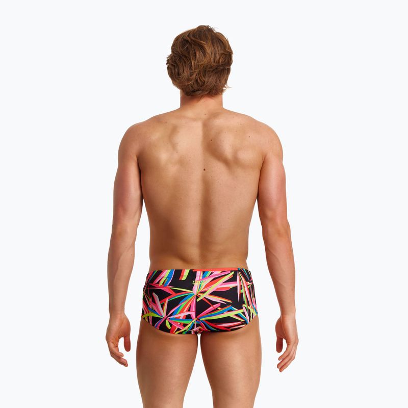 Boxer da bagno da uomo Funky Trunks Classic Trunks nero lame 5