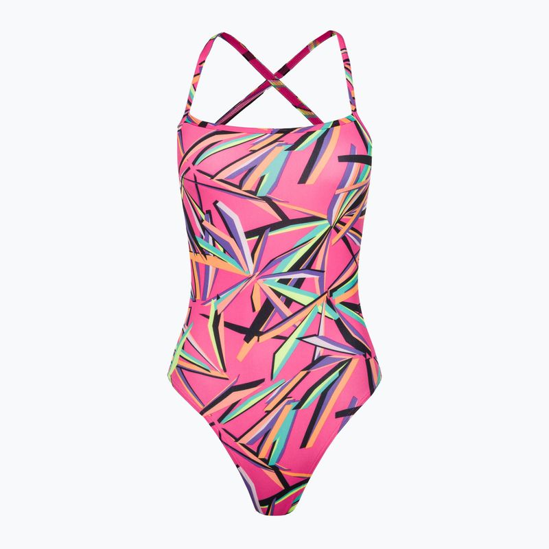 Funkita costume intero donna Strapped In One Piece rosa multi