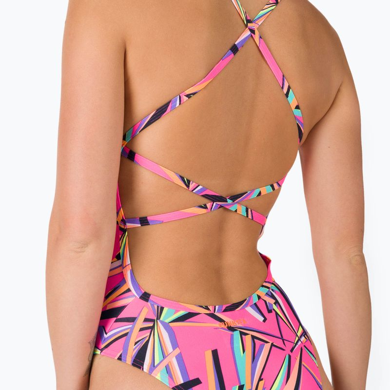 Funkita costume intero donna Strapped In One Piece rosa multi 7