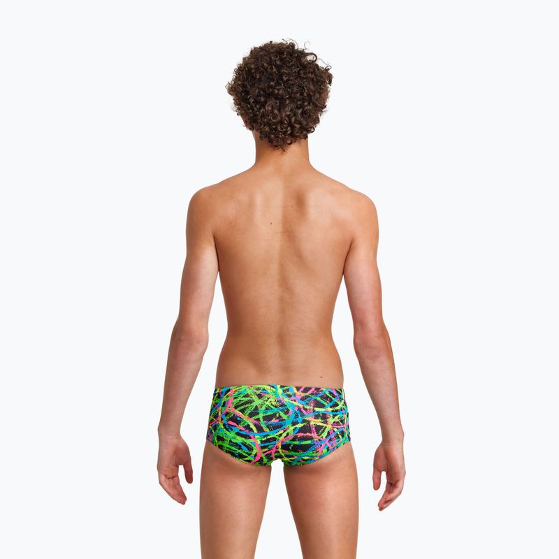 Funky Trunks Sidewinder boxer da nuoto per bambini burnout 6