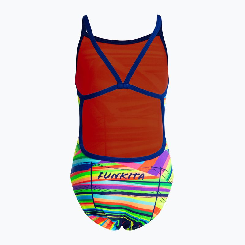Funkita Costume da bagno intero con cinturino singolo per bambini Land Lines 2