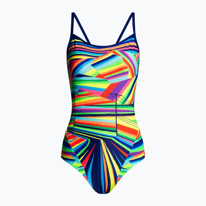 Costume da bagno donna Funkita Single Strap One Piece linee di terra