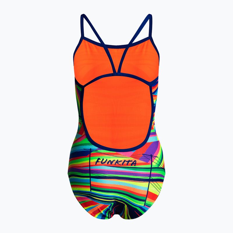 Costume da bagno donna Funkita Single Strap One Piece linee di terra 2