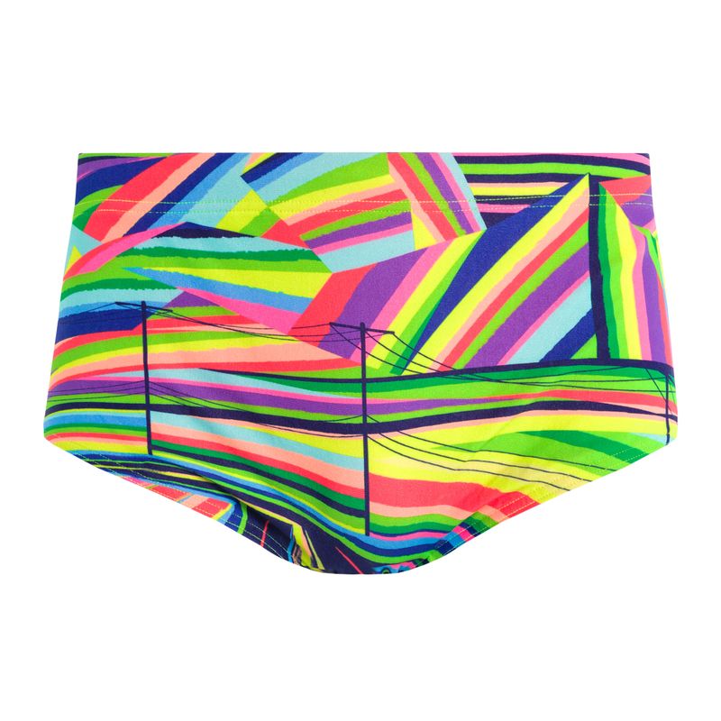 Uomo Funky Trunks Sidewinder boxer da bagno land lines