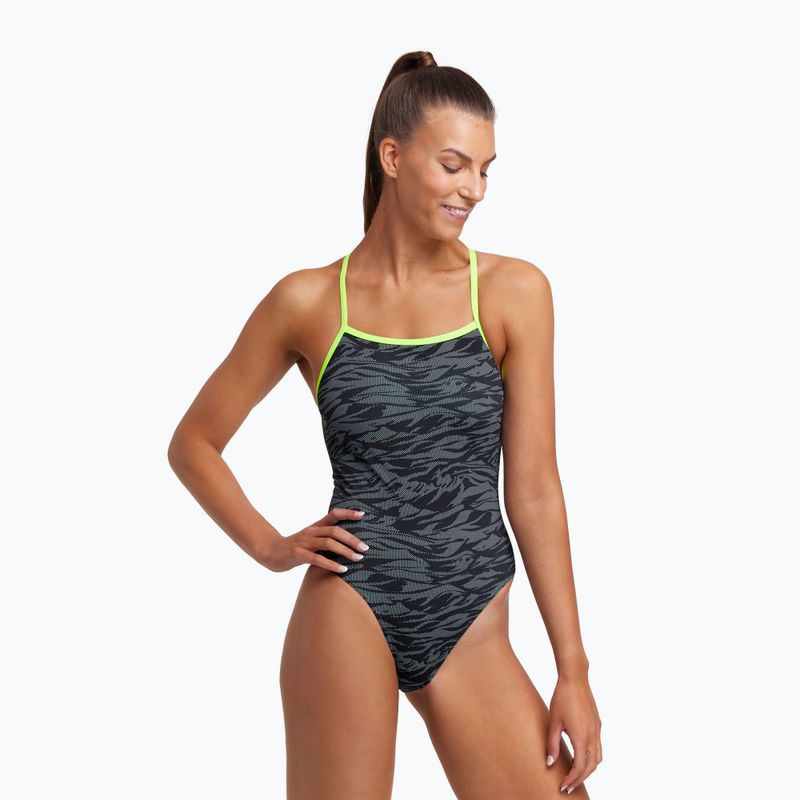 Funkita costume da bagno intero donna Strapped In One Piece corsa notturna 5