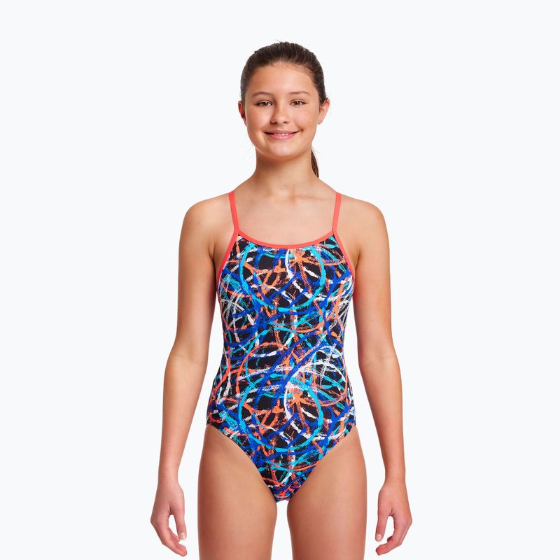 Funkita Diamond Back One Piece costume da bagno per bambini spin doctor 4