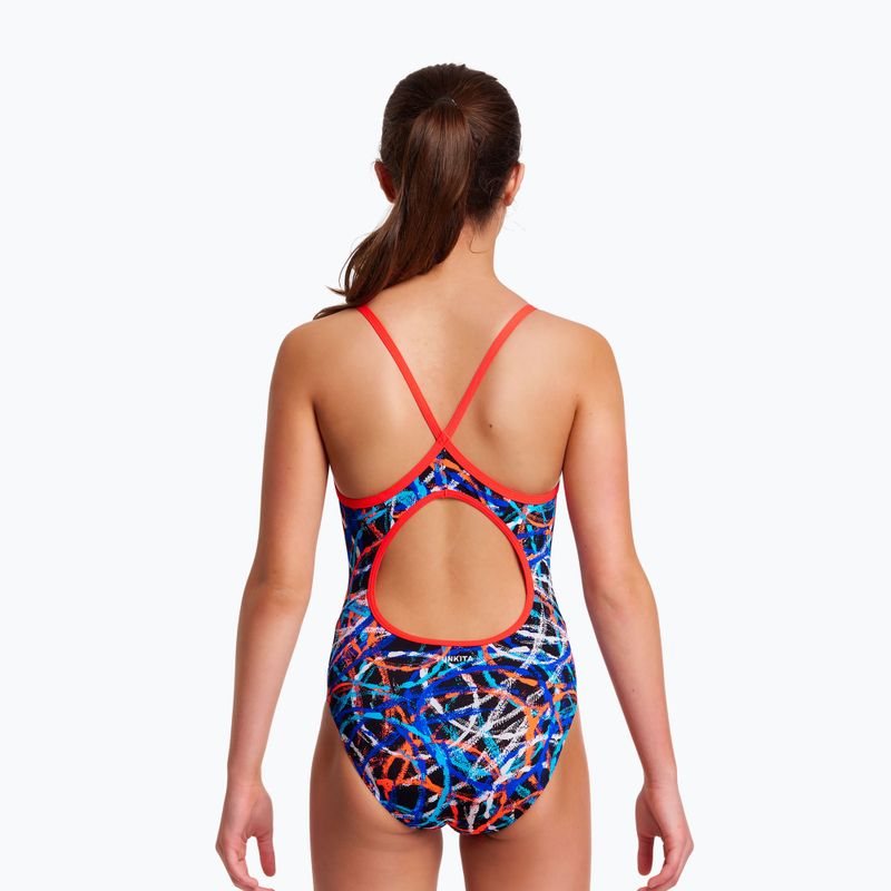Funkita Diamond Back One Piece costume da bagno per bambini spin doctor 5