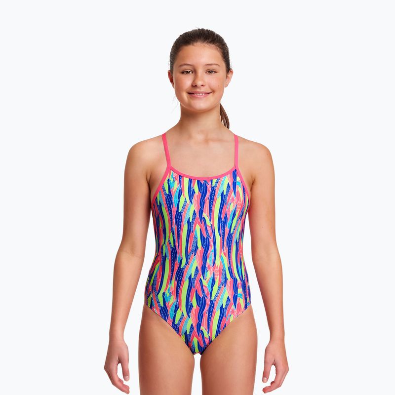 Funkita Diamond Back One Piece costume da bagno per bambini punte d'ala 4