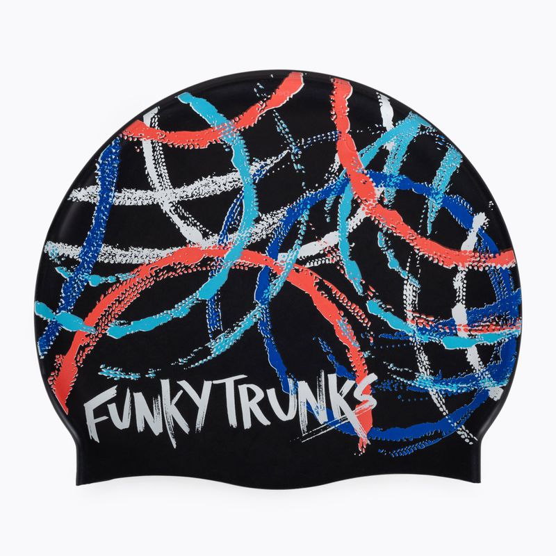Cuffia Funky in silicone nero multi