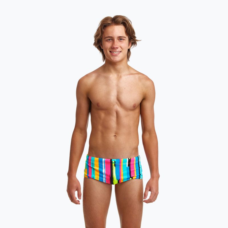Bambini Funky Trunks Sidewinder nuoto boxer striscia vincente 5