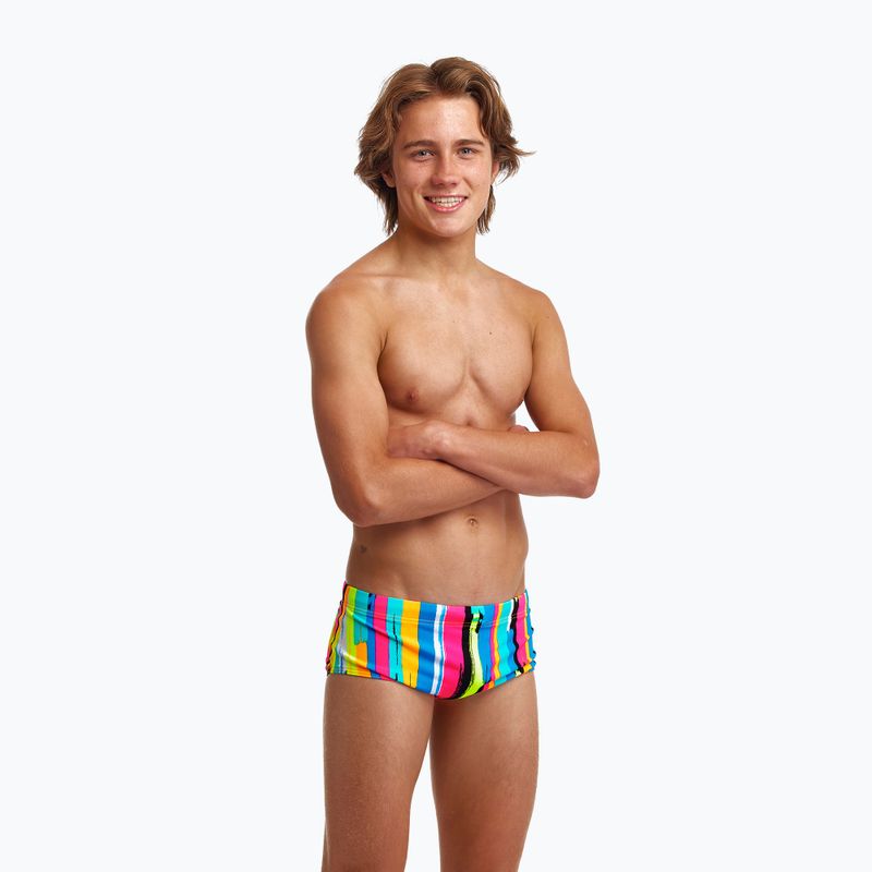 Bambini Funky Trunks Sidewinder nuoto boxer striscia vincente 6