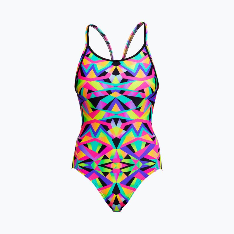 Costume da bagno intero donna Funkita Diamond Back One Piece occhi di cristallo