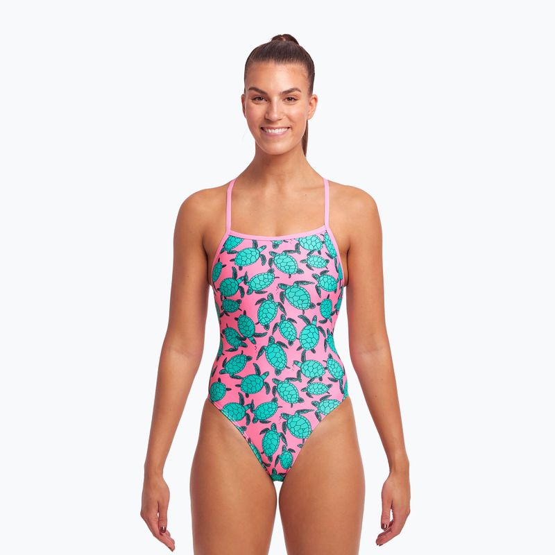 Funkita costume da bagno intero da donna Strapped In One Piece rosa 2