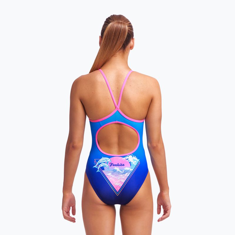 Funkita Diamond Back One Piece costume da bagno per bambini pinna volante 4