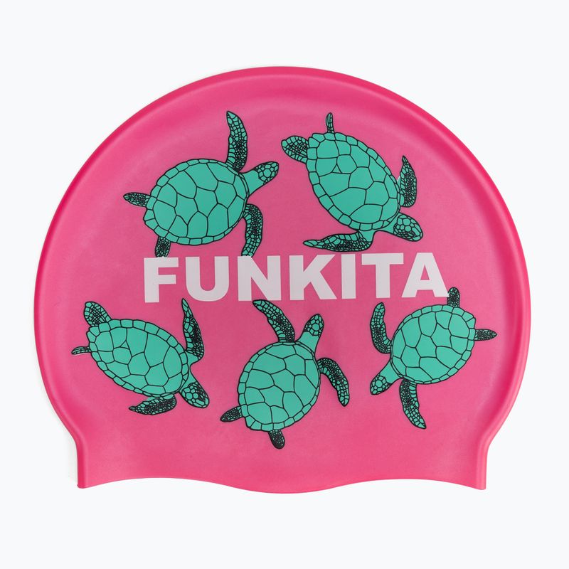 Funkita Cuffia da nuoto in silicone rosa