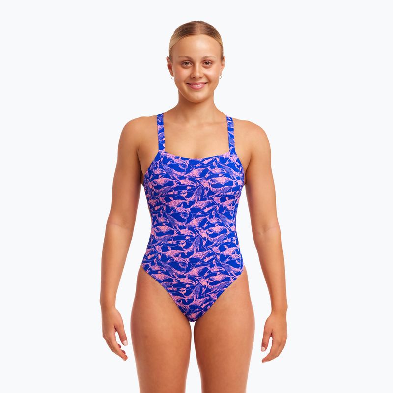 Costume da bagno intero senza bretelle Funkita da donna in minky pinky 5