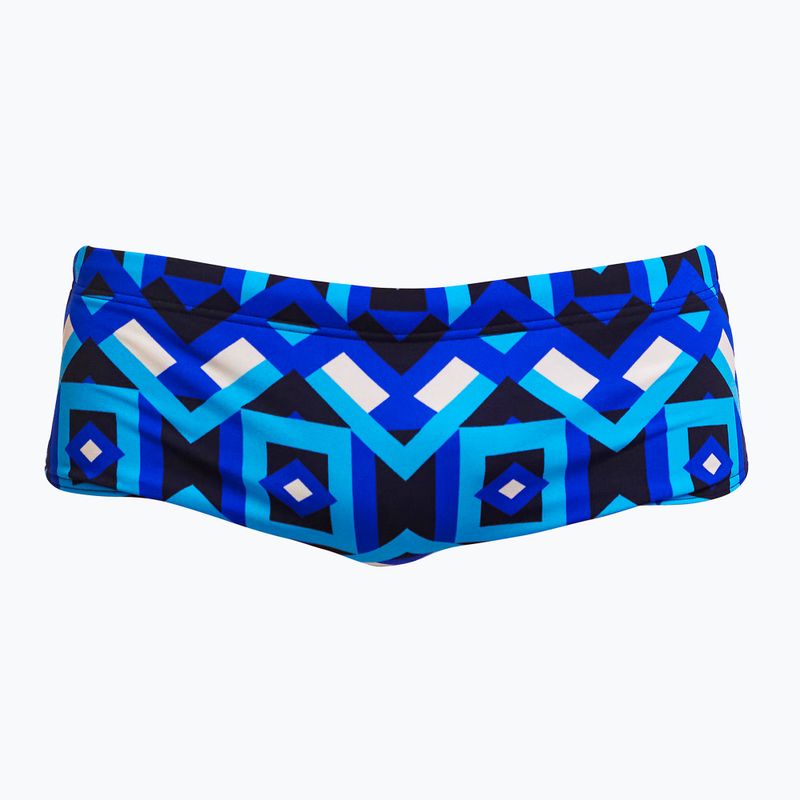 Boxer da bagno Funky Trunks Sidewinder da uomo, con logo geo 4