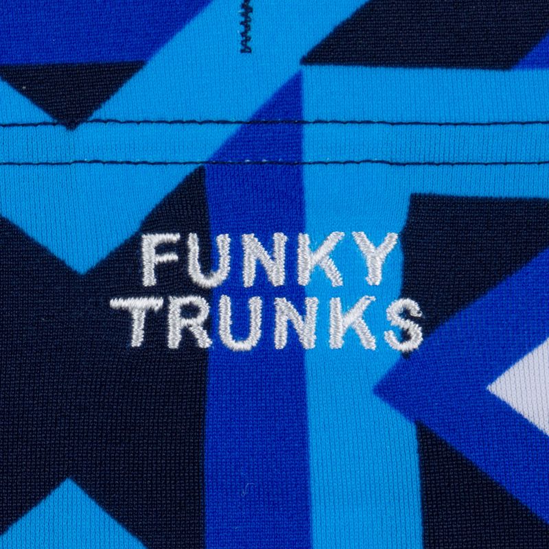Boxer da bagno Funky Trunks Sidewinder da uomo, con logo geo 3