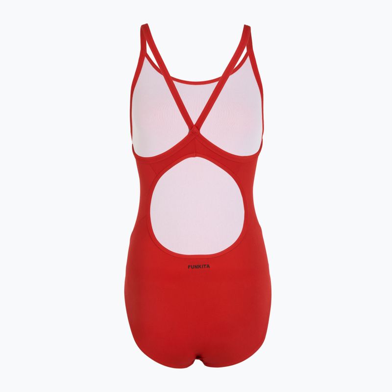 Costume da bagno intero Funkita Diamond Back Donna Ancora Rosso 2