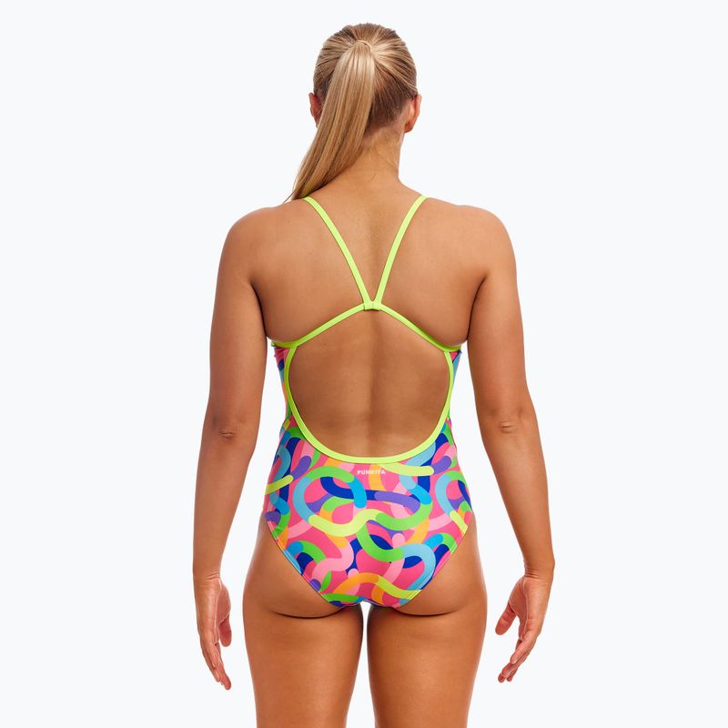 Costume da bagno intero con cinturino singolo Funkita Donna Curly Wurly 3