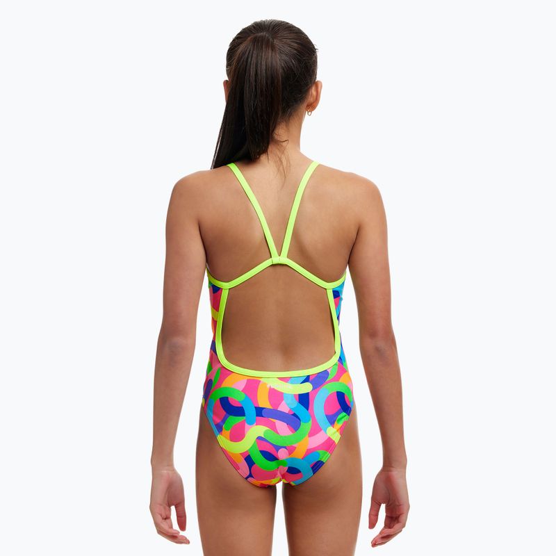 Funkita Costume da bagno intero con cinturino singolo per bambini, ricci e riccioluti 3