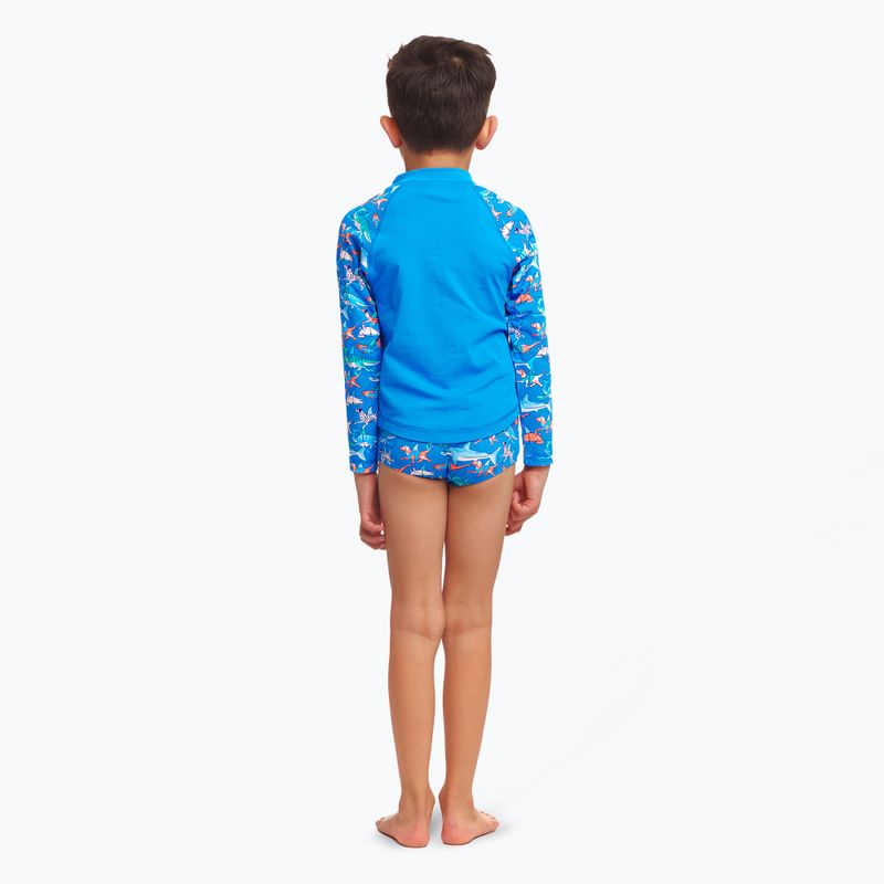 Bambini Funky Trunks Zippy Rash Vest pinna nuoto maniche lunghe 3