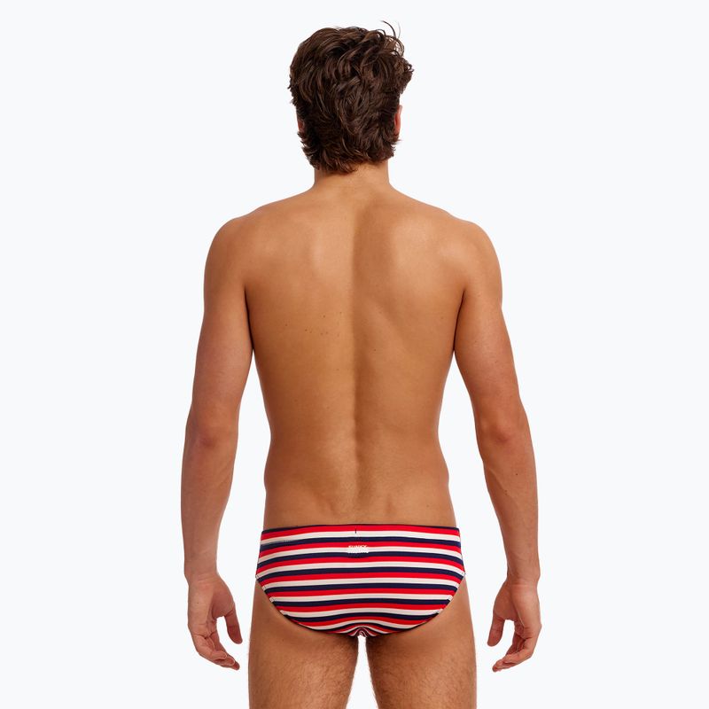 Slip da bagno da uomo Funky Trunks Seamed Briefs riviera 3