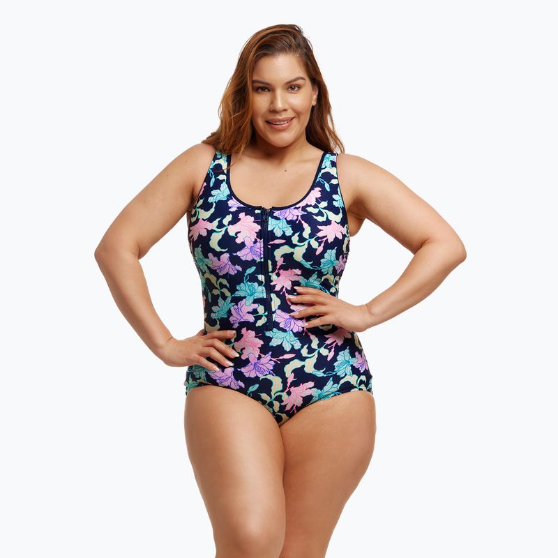 Costume intero da donna Funkita Zip Front One Piece flusso veloce 4