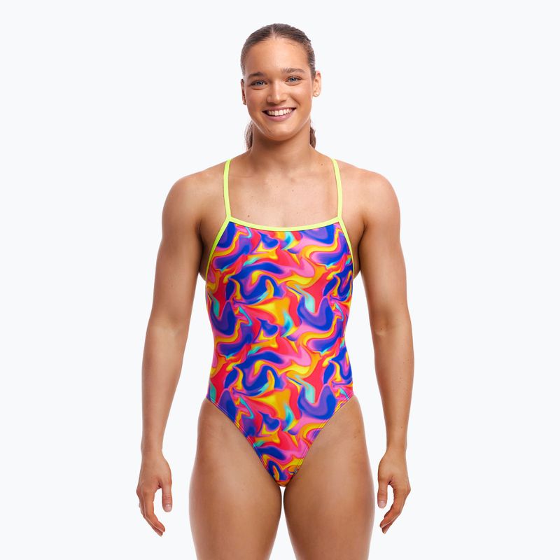 Funkita Costume da bagno intero con cinturino in un pezzo unico estivo a vortice da donna 2