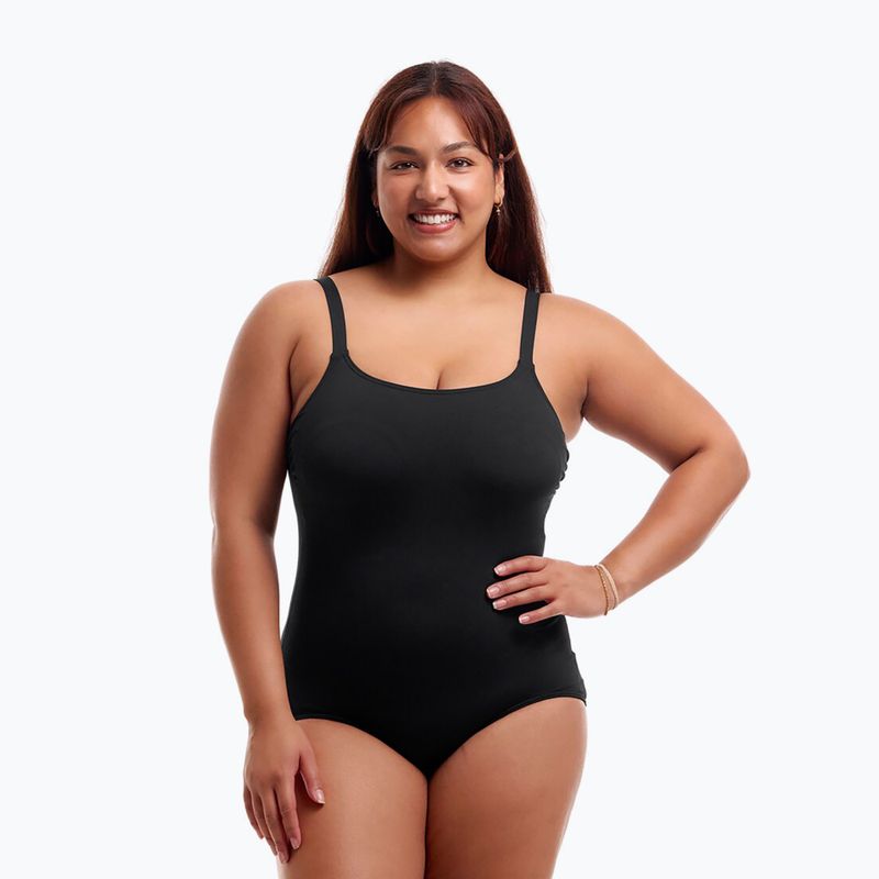 Funkita Costume da bagno intero con scollo a goccia da donna Ancora nero 4