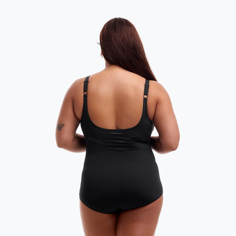 Funkita Costume da bagno intero con scollo a goccia da donna Ancora nero 5