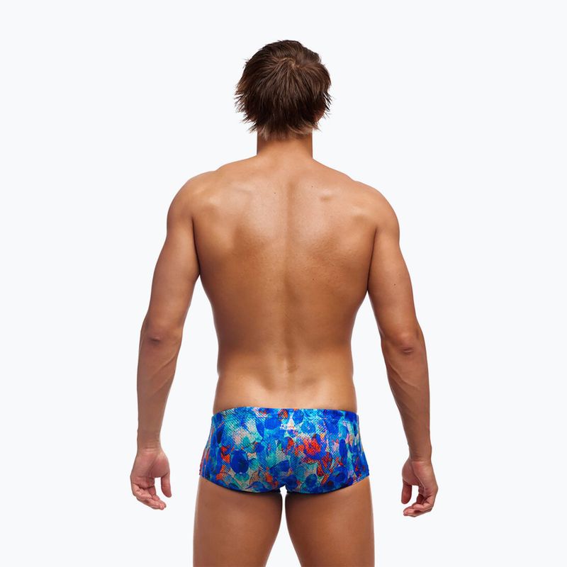 Boxer da bagno da uomo Funky Trunks Sidewinder Trunks stampa vernice 2