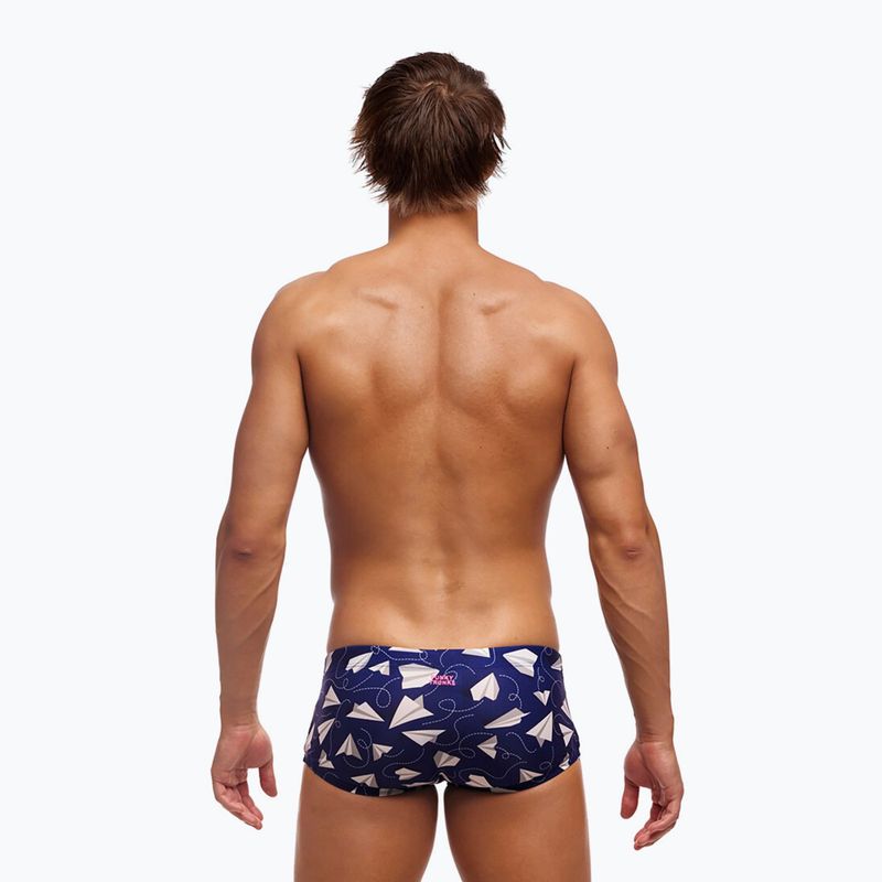 Boxer da uomo Funky Trunks Classic Trunks di carta a tinta unita per il nuoto 2
