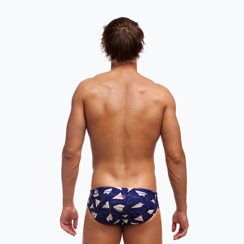Slip da bagno da uomo Funky Trunks Classic Brief carta liscia 2