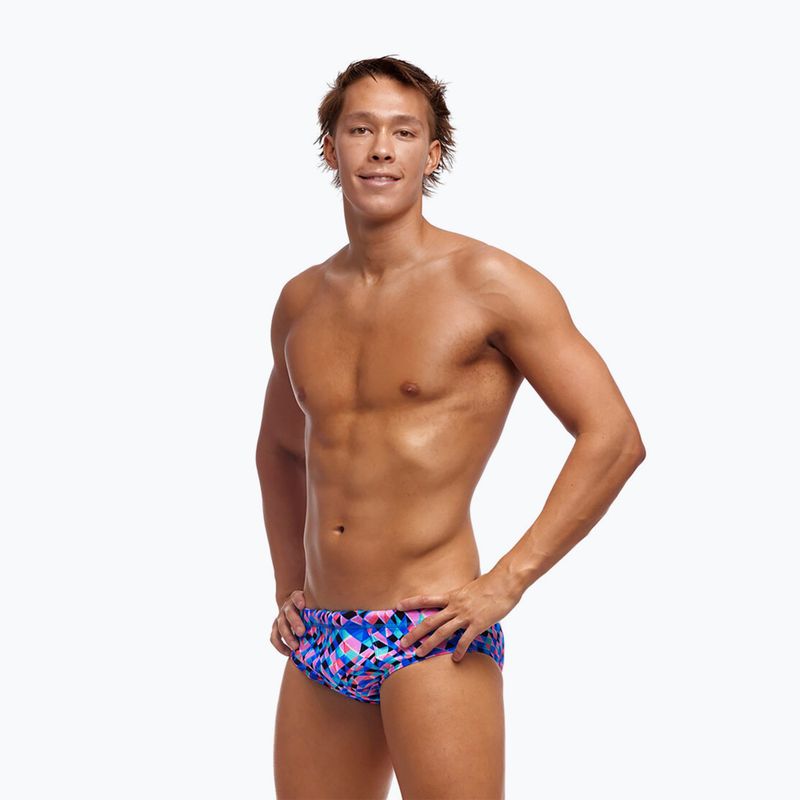 Slip da bagno da uomo Funky Trunks Seamed Briefs warp tour