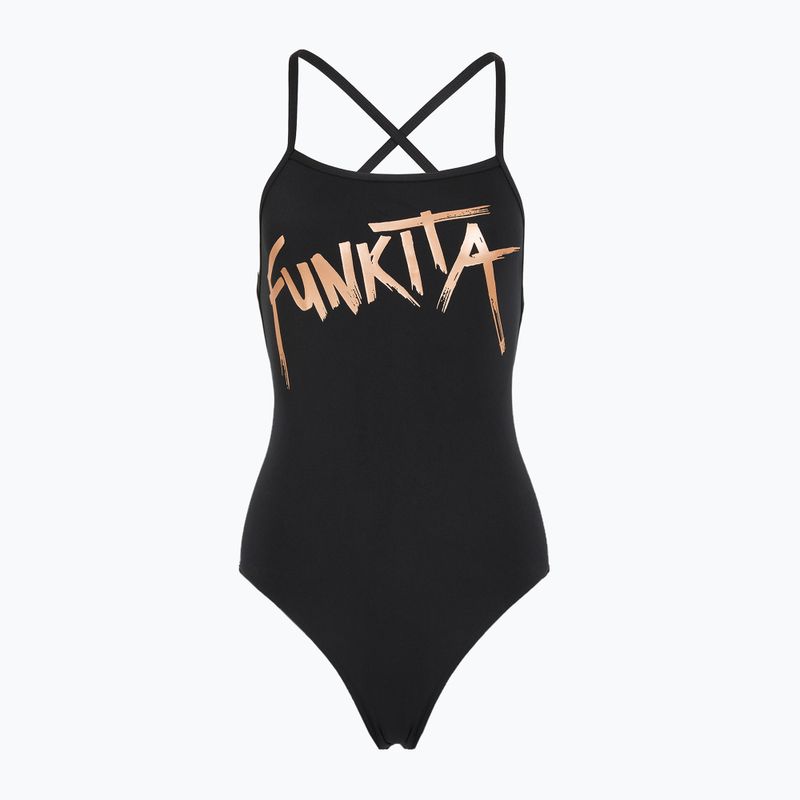 Funkita Strapped In One Piece costume intero da donna bronzato