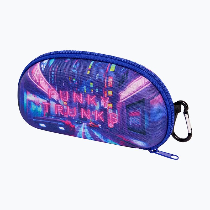 Custodia per occhialini da nuoto Funky Trunks Case Closed Goggle cyber city 3