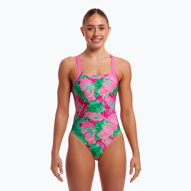 Funkita Costume da bagno intero senza bretelle per donna Tropic Palm 4