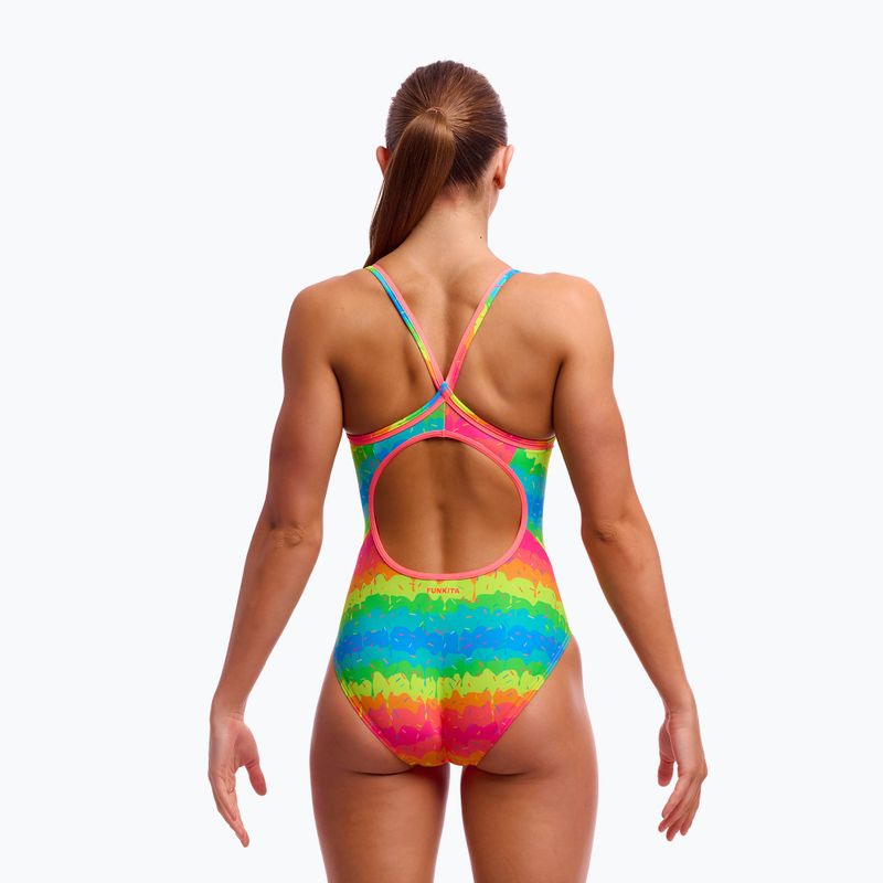 Costume da bagno intero donna Funkita Diamond Back One Piece che fonde il caos 2